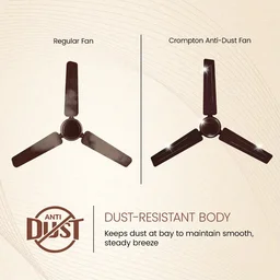 Crompton Star Drift 1200mm Ceiling Fan (Pack of 2) - Brown