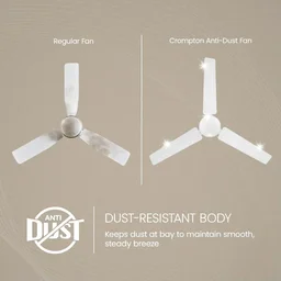 Crompton Star Drift 1200mm Ceiling Fan (1 Star | Pack of 1) - 1200mm, White
