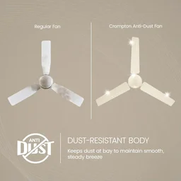 Crompton Star Drift 1200mm Ceiling Fan (Pack of 2) - Ivory
