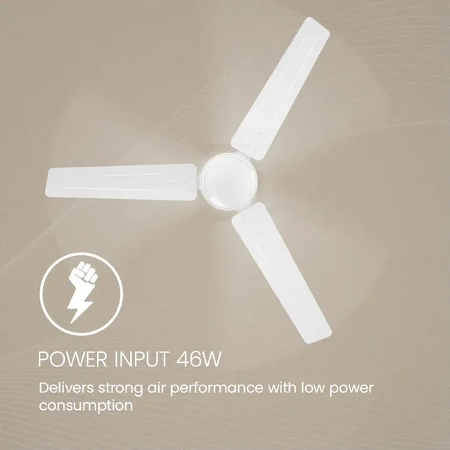 Crompton Star Drift 1200mm Ceiling Fan (1 Star | Pack of 1) - 1200mm, White