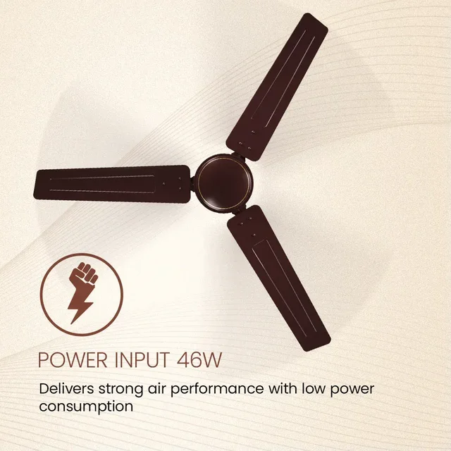 Crompton Star Drift 1200mm Ceiling Fan (Pack of 2) - Brown