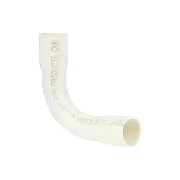20mm PVC Electrical Conduit Bend Gold Heavy Grade - White