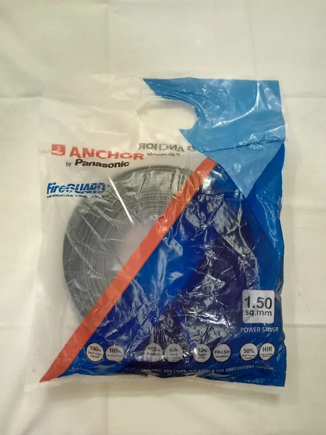 Anchor by Panasonic FR-LSH 1.5 sq.mm 180 Meter House Wire - Red - 1.5 sq.mm, Red
