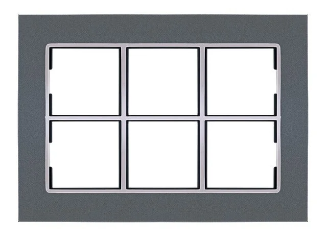 Anchor by Panasonic Penta Modular Gina 12M Plate - Graphite Black - 65812B - Graphite Black