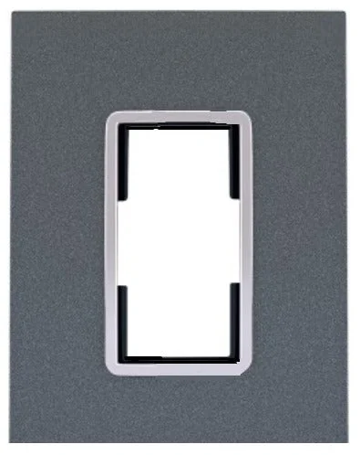 Anchor by Panasonic Penta Modular Gina 1M Plate - Graphite Black - 65801B - Graphite Black