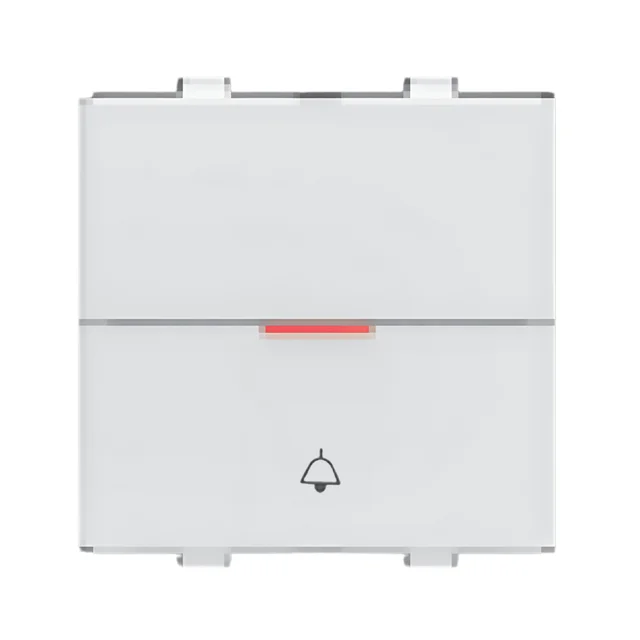 Anchor by Panasonic Penta Modular Flat Bell Push 2M Flat Switch White - 65166 - White