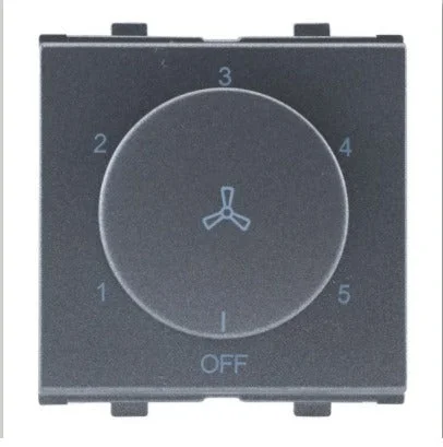 Anchor by Panasonic Penta Modular Fan Regulator 100W Dura 2M - Graphite Black - 65302B - Graphite Black
