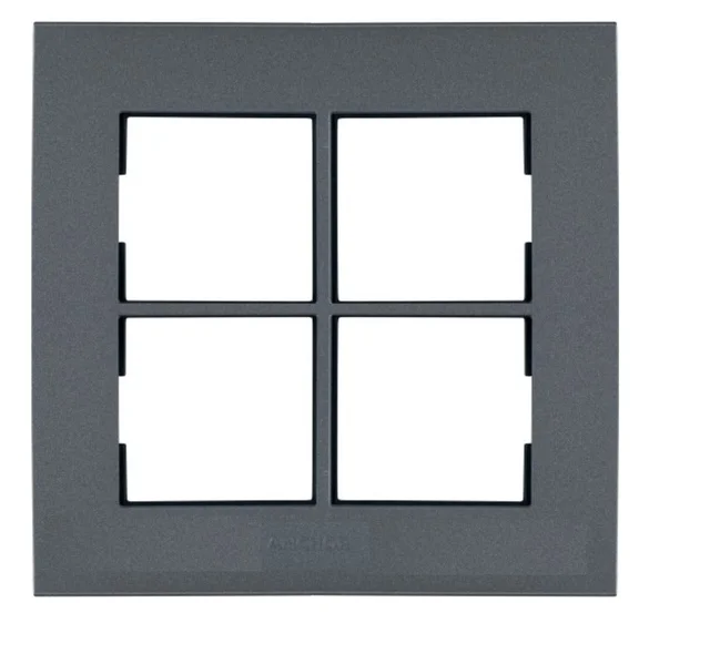 Anchor by Panasonic Penta Modular Plate 8M - Graphite Black - 65908B - Graphite Black
