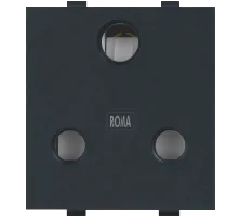 Anchor by Panasonic Roma Classic 6A 3 Pin Socket With, ISI - Matt Black - 21102MB - Black