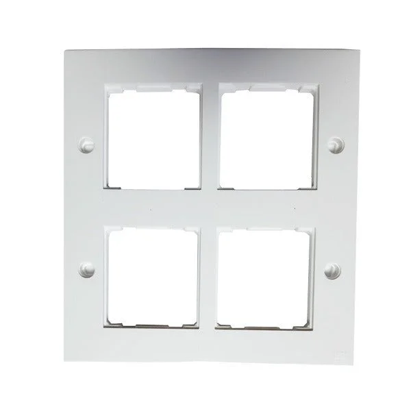 Anchor by Panasonic Roma Classic Deko Plate - 8 Module Square - White - 21350WH