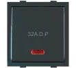 Anchor by Panasonic Roma Classic 32A D.P. 1 Way Switch With Neon, ISI - Matt Black - 21984MB