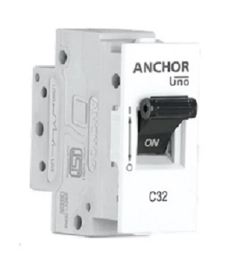 Anchor by Panasonic Roma Classic UNO MINI Modular 10A SP C MCB - White - 98069 - 10A