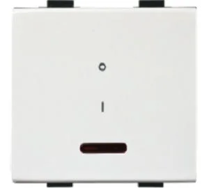 Anchor by Panasonic Roma Plus 32A D.P. Switch with LED Indicator, 2 Module - White - 289232