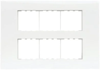 Anchor by Panasonic Roma Plus 12 Module Plate - White - 288212