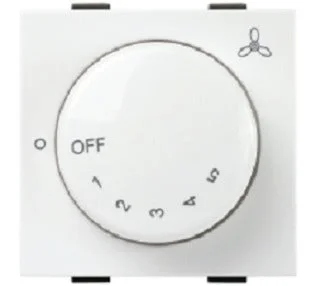 Anchor by Panasonic Roma Plus 100W Fan Regulator, 2 Module, ISI - White - 289500