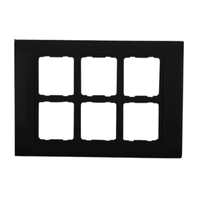 Anchor by Panasonic Roma Classic Tresa Solid Plate - 12 Module - Matt Black - 30271MB - Black