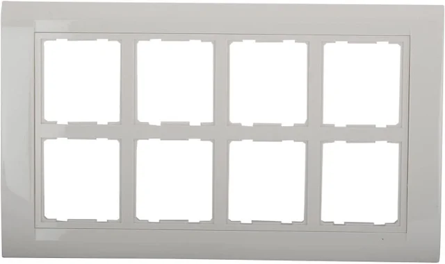 Anchor by Panasonic Roma Classic Tresa Solid Plate - 16 Module - White - 34680WH - White