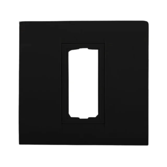 Anchor by Panasonic Roma Classic Tresa Solid Plate - 1 Module - Matt Black - 30216MB - Black