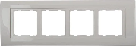 Anchor by Panasonic Roma Classic Tresa Solid Plate - 8 Module Horizontal - White - 30384WH - White