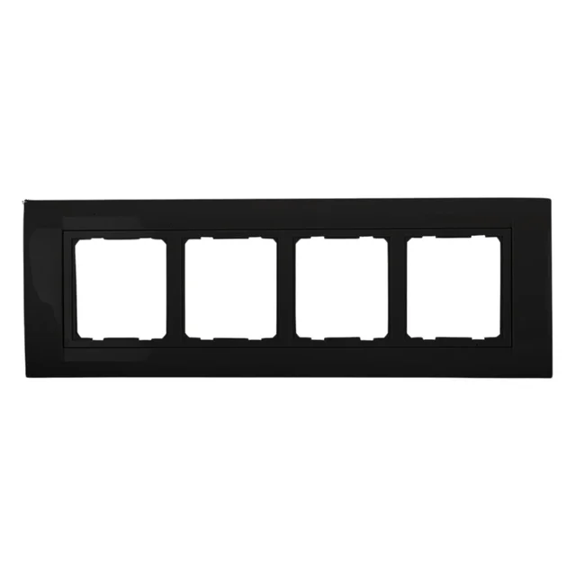 Anchor by Panasonic Roma Classic Tresa Solid Plate - 8 Module Horizontal - Matt Black - 30384MB