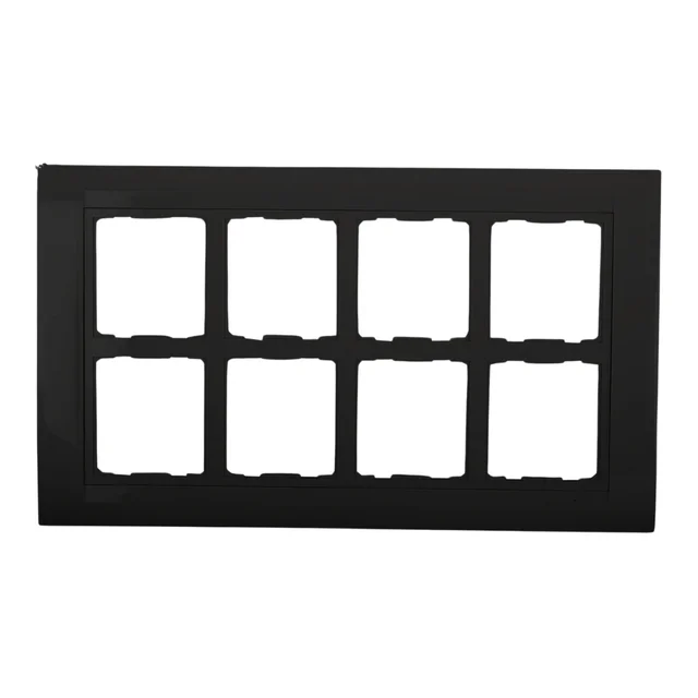 Anchor by Panasonic Roma Classic Tresa Solid Plate - 16 Module - Matt Black - 34680MB