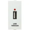 Anchor by Panasonic Roma Classic USB-A Charger, Single Port (2.1A, 5V DC), 1 Module (CRS Certified) - White - 20462