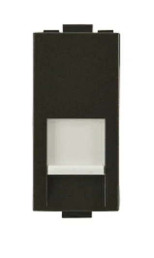 Anchor Woods Telephone Jack RJ11 - Black - Grey