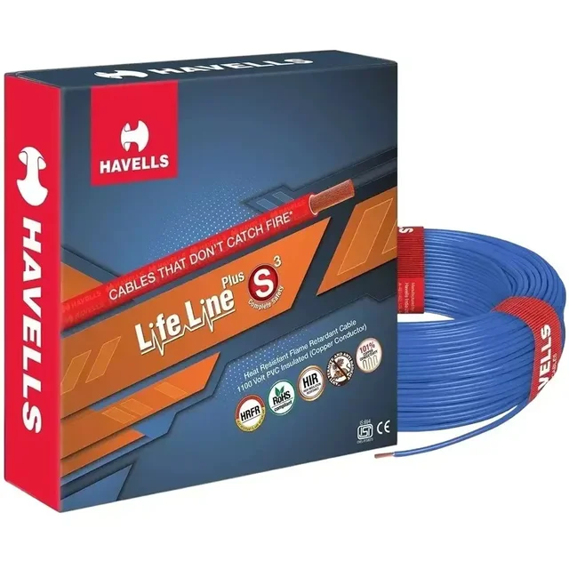 Havells 1.5 Sqmm FRLS-H Wire 90Mtr - Blue