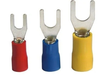 Dowels FORK Insulated Lugs- Copper Wire Connectors (1.5Sqmm Red, 2.5Sqmm Blue, 4.0-6.0Sqmm Yellow) - 1.5 Sqmm (Red)