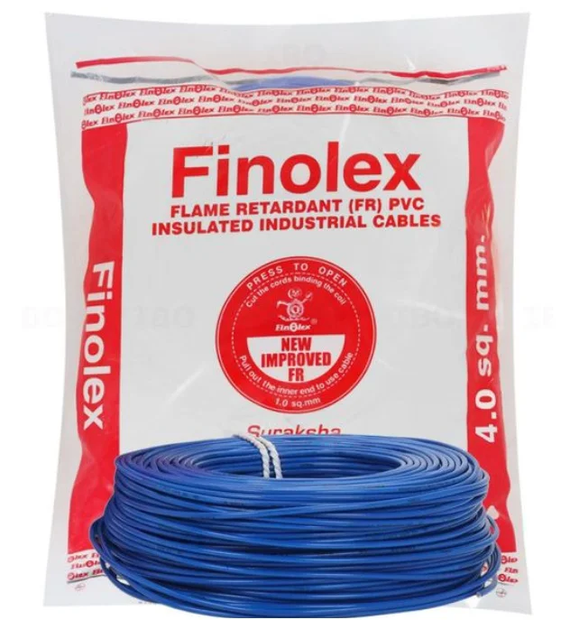 Finolex 4.0 Sq.mm FR Wire 180m - Blue - Blue