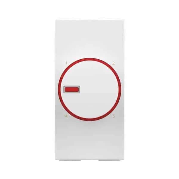 GM Four Five 4 Step - Fan Regulator - 100Watt - 1M (Glossy White)