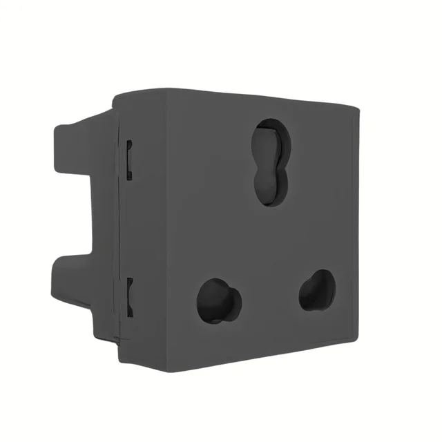 Hager 16A Socket anthracite Protruded - WSNSK42A - Anthracite