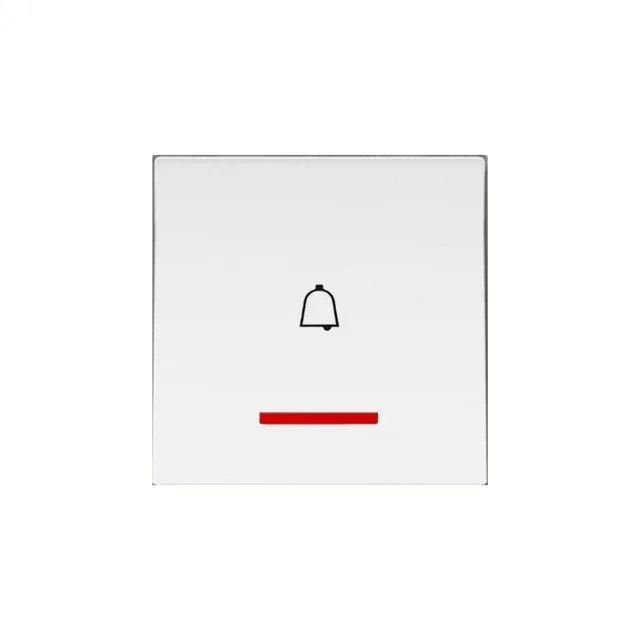 Hager 6A 2M Bell Push White - WSNBP12 - White