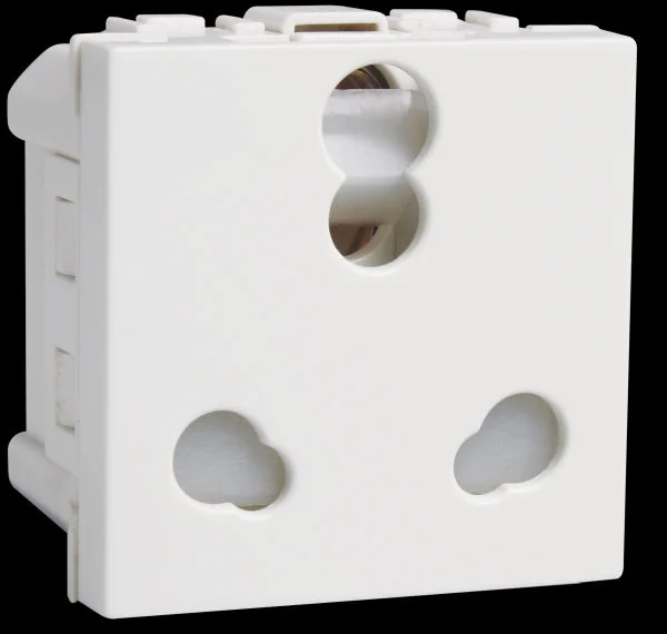 Havells Coral 6A/16 A Shuttered Socket - Red