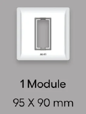 Hi-Fi HiFi Plate 1M Silverline - White