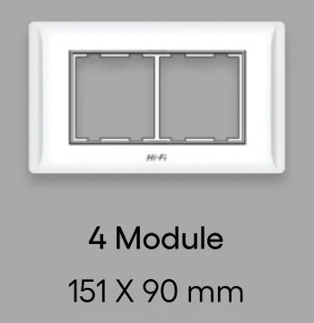 Hi-Fi HiFi Plate 4M Silverline - White