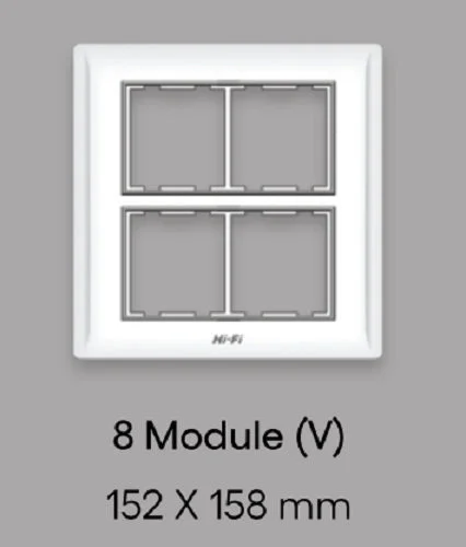 Hi-Fi HiFi Plate 8M Vertical Silverline - White