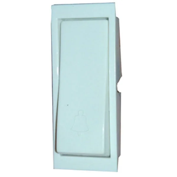 MK Honeywell Honeywell MK 6A Bell Push Switch- Modular Momentary Switch | White - White