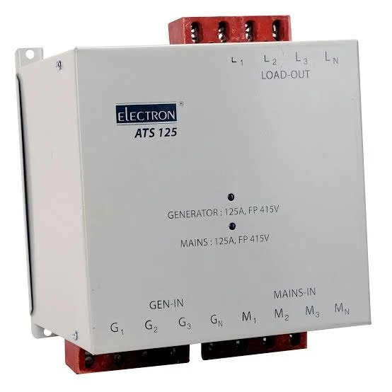 Electron ACCL 125A TPN Automatic Changeover Switch | Microcontroller Based | 125 Amp Triple Pole & Neutral