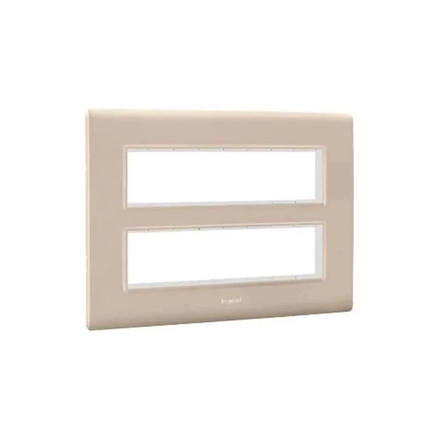 Legrand Allzy Plate 12M 2x6 Aluminium Champagne - Aluminium Champagne