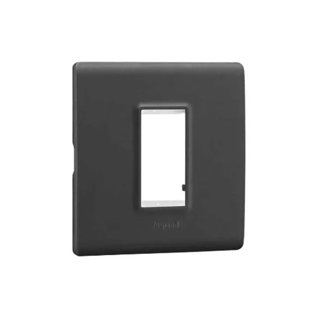 Legrand Allzy Plate 1M Matt Black - Matt Black