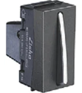 Lisha Slimz 10A 1 Way Switch 1M - Graphite Grey - Graphite Grey