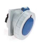 Neptune Bals Neptune Panel Mounting Socket Outlet Angle- IP67 Single Phase | Industrial Waterproof Connector - 16A / 20A 3 PIN - 1266