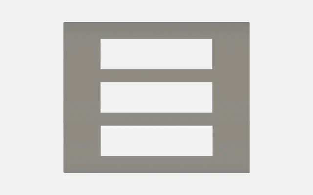 Norisys CUBE Series 21M Smart Plate with Frame - Quartz Gray - Quartz Gray