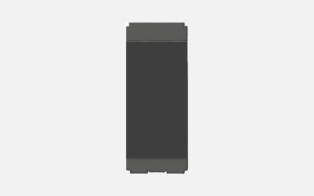 Norisys CUBE Series 6A 1 Way Switch - Charcoal Black - Charcoal Black