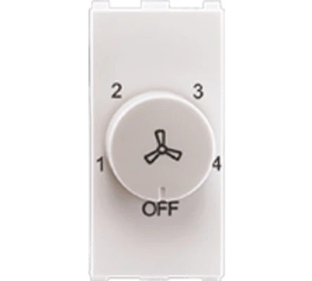 Panasonic Europa Step Regulator 1M White | 100W Modular Fan Speed Controller