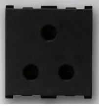 Panasonic Vision 10A 3-Pin Socket Black | Modular Electrical Socket for Home & Office - Black