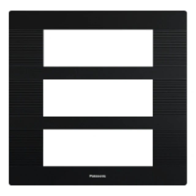 Panasonic Vision 18M Plate Black | Modular Switch Plate Frame - Black
