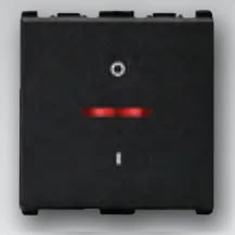 Panasonic Vision 32A DP Switch with Indicator Black | Heavy-Duty Modular Switch - Black