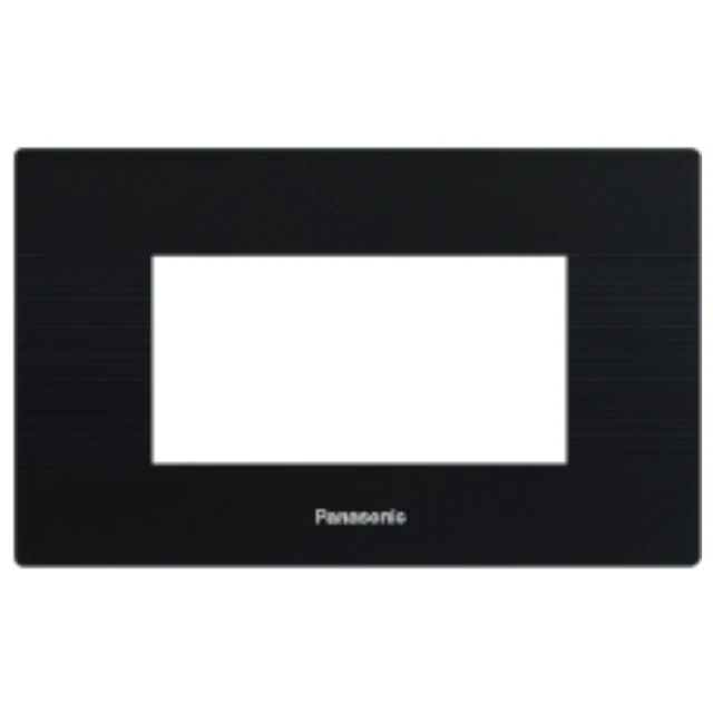 Panasonic Vision 4M Plate Black | Modular Switch Plate Frame - Black